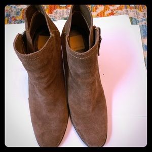 Brown Suede Dolce Vita Booties